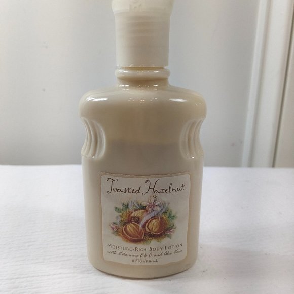 Vintage Bath & Body Works TOASTED HAZELNUT Body Lotion Moisture Rich 75% RARE